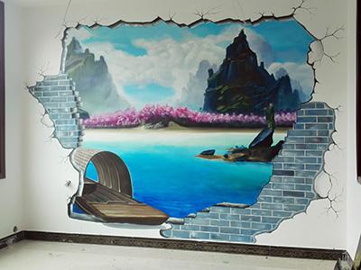 風波莊3D壁畫（湖南衡陽白地市鎮分舵）